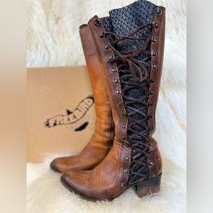 FB Wyatt Freebird Boots. Victorian/Steampunk/Corset Lace Up